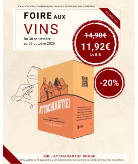 BIB Attachiant(e) Rouge 3L